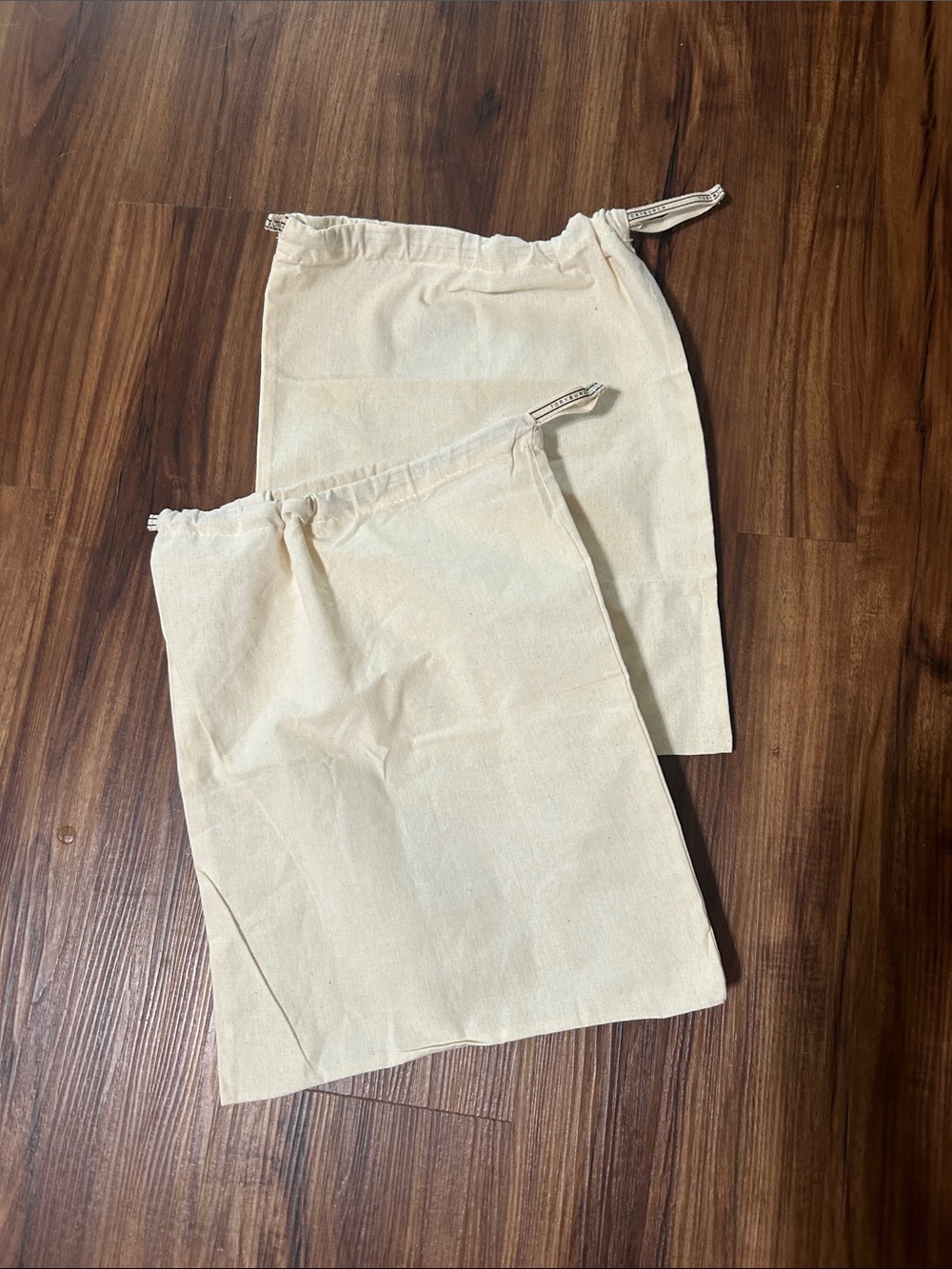 Tory Burch Cream Drawstring Dust Bags (Set of 2)